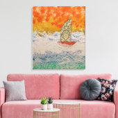 Floral Sail Leinwanddruck (Insitu (Wohnzimmer))