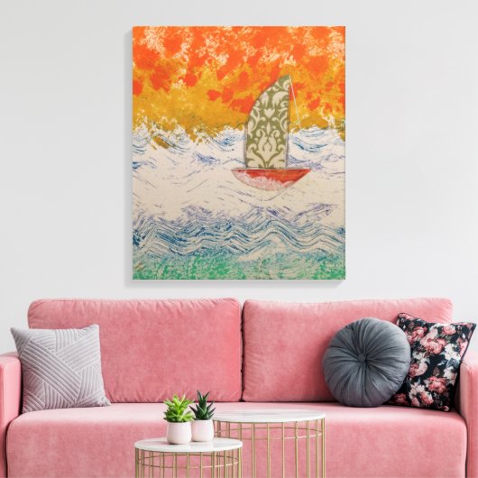 Floral Sail Leinwanddruck (Insitu (Wohnzimmer))