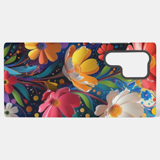 floral samsung galaxy hülle (Rückseite (Horizontal))
