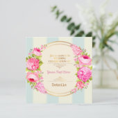 floral save the date (Stehend Vorderseite)