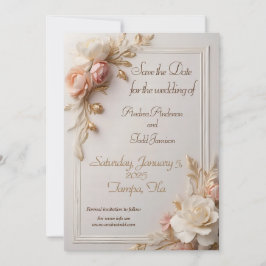 floral save the date