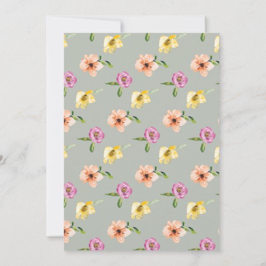 Floral | SAVE THE DATE (Rückseite)