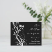 Floral Save the Date Postkarte (Stehend Vorderseite)