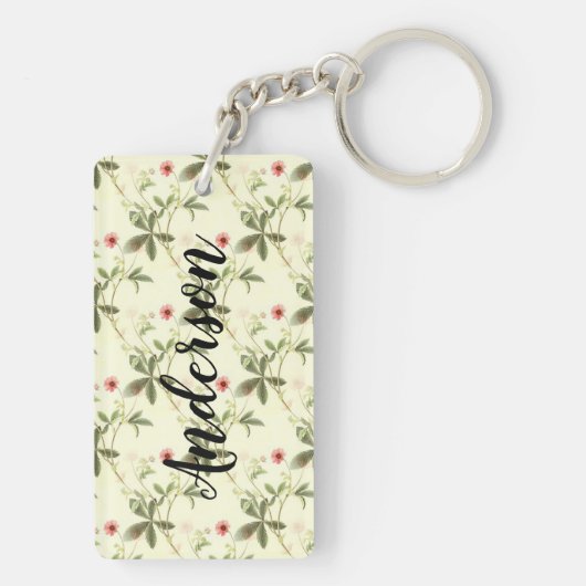 floral schlüsselanhänger (Rückseite)