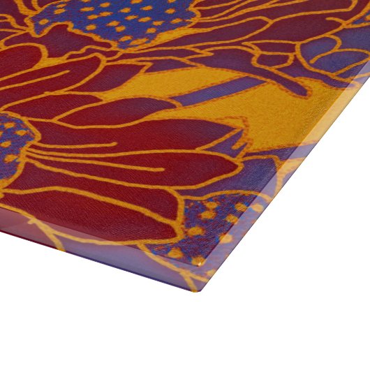 floral schneidebrett (Ecke)