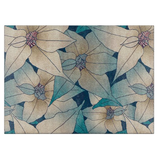 floral schneidebrett (Vorderseite)