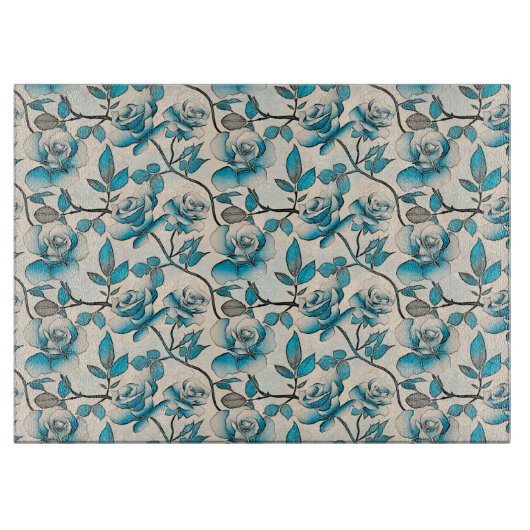 floral schneidebrett (Vorderseite)