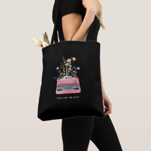 Floral-Schreibmaschine Elegante Tasche