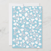 Floral Schürze Bridal Kitchen Dusche Einladung (Rückseite)