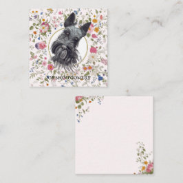 Floral Scottish Terrier Dog Mama Notecard Mitteilungskarte