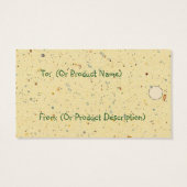 Floral Scrapbook Hang Tag (Rückseite)