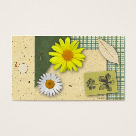 Floral Scrapbook Hang Tag (Vorderseite)
