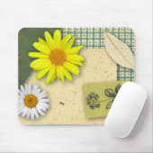 Floral Scrapbook Mousepad (Mit Mouse)