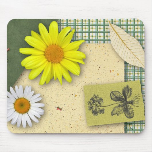 Floral Scrapbook Mousepad (Vorne)