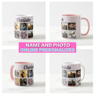Floral Script Beste Mama je Kaffeetasse