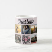 Floral Script Beste Mama je Kaffeetasse (Mittel)