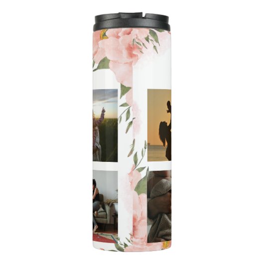 Floral Script Beste Mama je Thermosbecher (Rückseite)