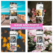 Floral Script Beste Mama je Thermosbecher