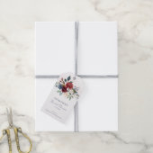 Floral Script Brautparty Vielen Dank Geschenkanhänger (Mit Garn)