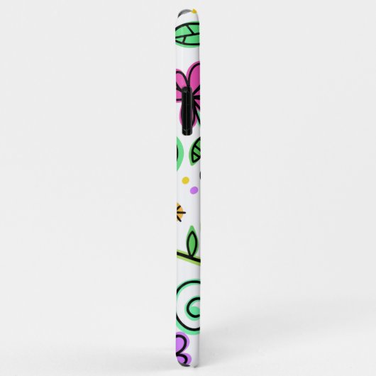 Floral Script Design Case-Mate iPhone Hülle (Hinten/Rechts)