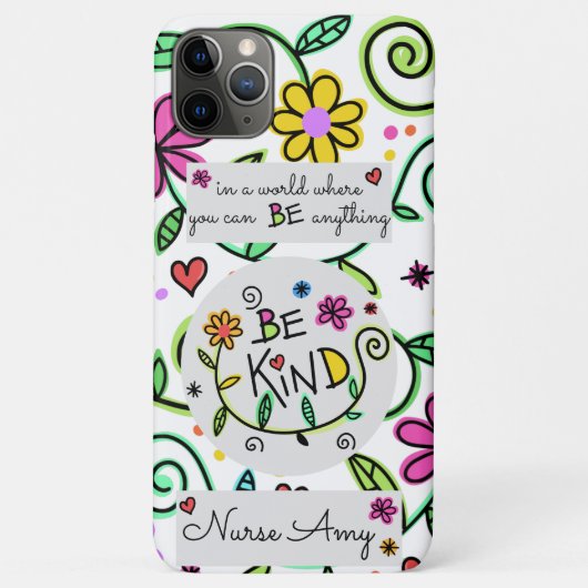 Floral Script Design Case-Mate iPhone Hülle (Rückseite)