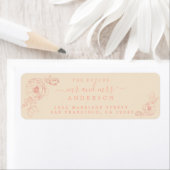 Floral Script Future Mr. Wedding Rücksendeadresse (Insitu)