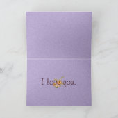 Floral Scroll Pixel Art Karte (Innenseite)