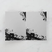 Floral Scroll & Textur Gratulation Karte (Innenseite)