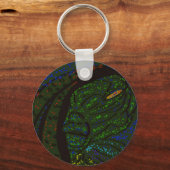 Floral Sea Monster Keychain Schlüsselanhänger (Vorderseite)