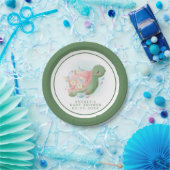 Floral Sea Turtle Baby Dusche Pappteller (Party)