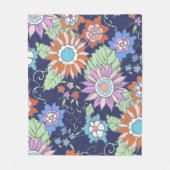Floral seamless background pattern spring - summer fleecedecke (Vorderseite)
