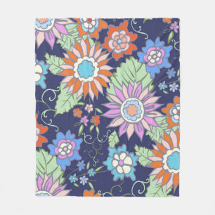 Floral seamless background pattern spring - summer fleecedecke