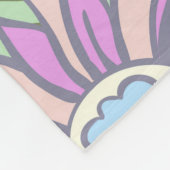 Floral seamless background pattern spring - summer fleecedecke (Ecke)