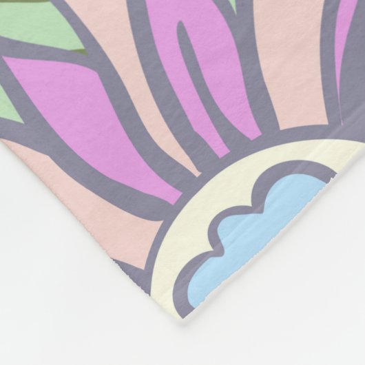 Floral seamless background pattern spring - summer fleecedecke (Ecke)