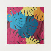 Floral seamless pattern. Background from bright le Wandteppich (Vorderseite (Horizontal))