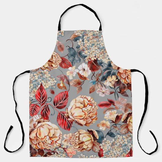 Floral seamless pattern, background In art nouveau Schürze (Vorderseite)