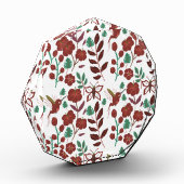 Floral seamless pattern birds and butterflies fotoblock (Links)