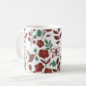 Floral seamless pattern birds and butterflies kaffeetasse (Vorderseite Links)