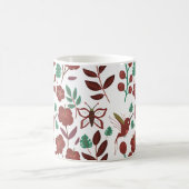 Floral seamless pattern birds and butterflies kaffeetasse (Mittel)