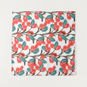 Floral seamless pattern. Cute floral background. P Wandteppich (Vorderseite (Horizontal))