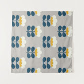 Floral seamless pattern design. Scandinavian style Wandteppich (Vorderseite (Horizontal))