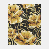 Floral seamless pattern. Flourish 3d wallpaper. Or Fleecedecke (Vorderseite)