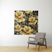 Floral seamless pattern. Flourish 3d wallpaper. Or Wandteppich (Beispiel)