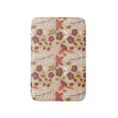 Floral seamless pattern flowers, birds, butterfly badematte (Vorderseite Vertikal)