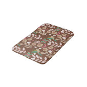 Floral seamless pattern flowers, leaves, butterfly badematte (Schrägansicht)
