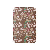 Floral seamless pattern flowers, leaves, butterfly badematte (Vorderseite Vertikal)