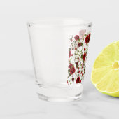 Floral seamless pattern schnapsglas (Links)