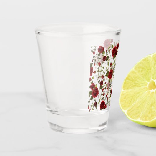 Floral seamless pattern schnapsglas (Links)