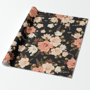 Floral seamless pattern with hibiscus. Floral back Geschenkpapier