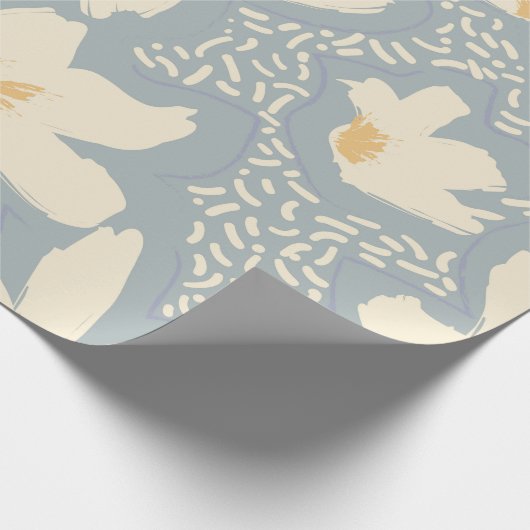 Floral seamless pattern with lines and abstract ha geschenkpapier (Ecke)